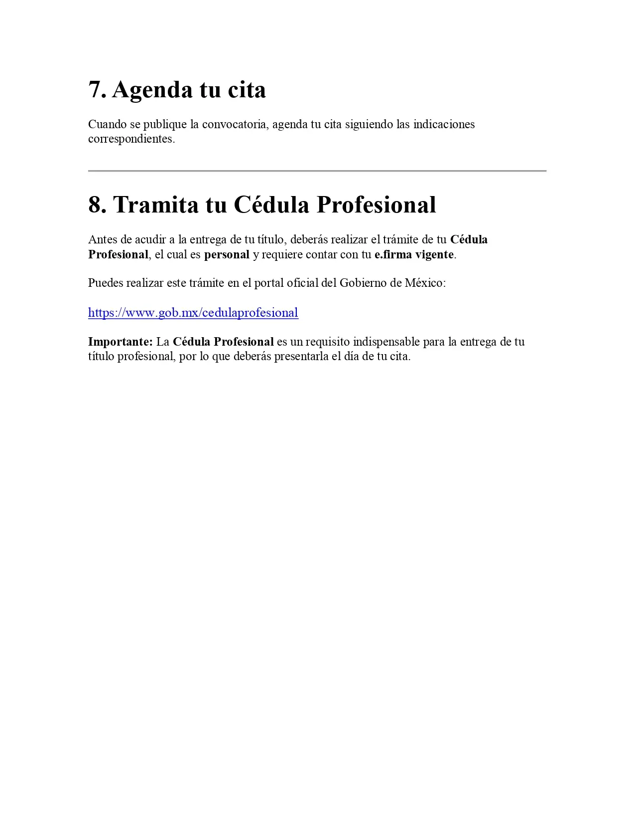 Proceso de Titulación